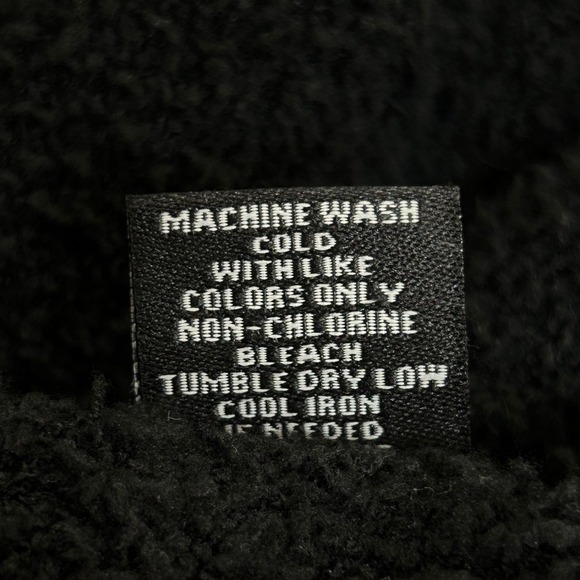 Ohio State Script Ohio Fleece Top Women's XL Black Red Satin Preppy Game Day - Picture 5 of 6